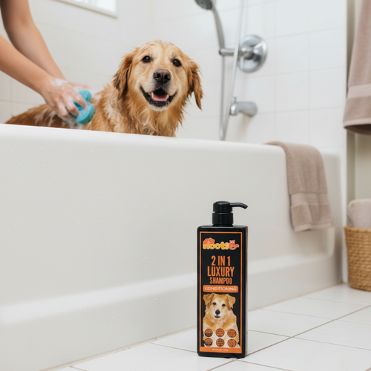 Nootie 2-in-1 Luxury Conditioning Shampoo (800 ml) | Cleans & Conditions in One Wash – Silky Coat Finish