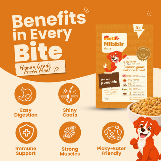 Nibblr Chicken Liver and Pumpkin (100g) - Fresh Wholesome Dog Meal