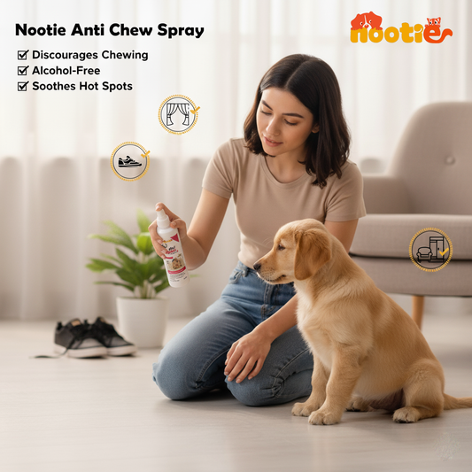 Nootie Anti-Chew Spray with Natural Ingredients (250 ml) | Prevents Biting & Furniture Damage – Safe for Pets