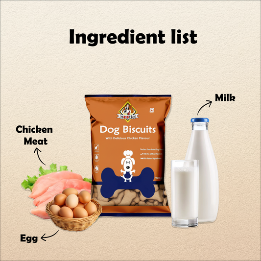 Nootie Chicken Biscuits with Peanut Butter Flavour for Adult Dogs (900g) | High-Protein, Crunchy & Energy-Rich Treats