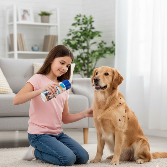 Nootie Anti-Tick Powder with Herbal Neem (140 g) | Dry Deodorising Dust for Tick & Flea Control