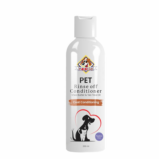 Nootie Pet Rinse-Off Conditioner With Shea Butter and Tea-Tree Oil for Dogs & Cats- 200 Ml