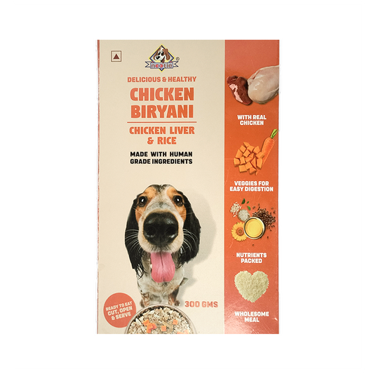 Nootie Freshly Wholesome Chicken Biryani | Chicken Liver & Rice Flavor Gluten Free 300 Gms