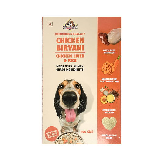 Nootie Freshly Wholesome Chicken Biryani | Chicken Liver & Rice Flavor Gluten Free 100 Gm