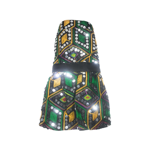 Nootie Festive Dress for Female Dogs – Black | Stylish Outfit for Weddings & Festivals