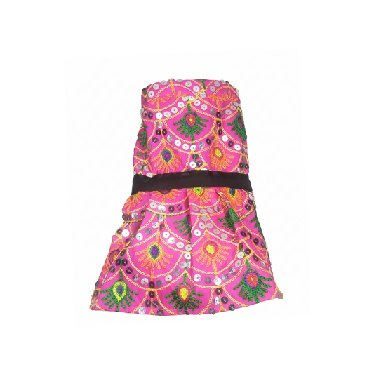 Nootie Festive Dress for Female Dogs – Pink | Stylish Outfit for Weddings & Festivals