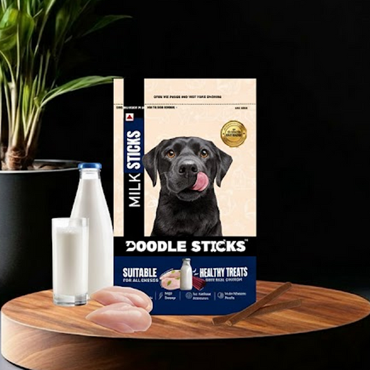 Nootie Doodle Sticks – Real Chicken & Milk Dog Treats (70g) | Healthy, Collagen-Rich, Gluten-Free Snack for All Breeds