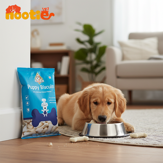 Nootie Chicken Biscuits for Puppies with Chicken & Milk Flavour - 900 GM