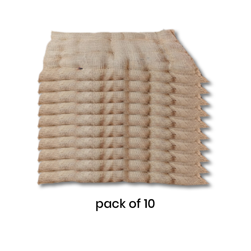 Nootie Jute Bed for Dogs & Cats | Eco-Friendly, Soft & Durable Pet Sleeping Mat – Small (65 x 52 x 5 cm)