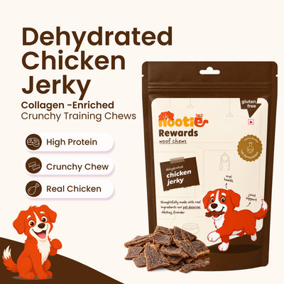 Rewards Woof Chews Crunchy for Dogs (80g) | Dehydrated Chicken Jerky
