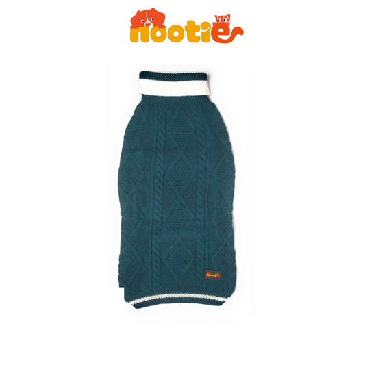 Nootie Dog High Neck Sweater, Dark Green – Soft, Warm & Lightweight Comfort