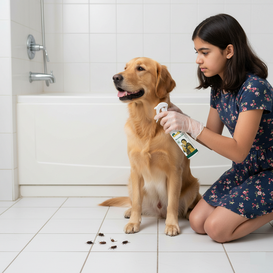 Nootie Tick & Flea Spray with Neem & Aloe Vera (250 ml) | Fast-Acting, Soothing, Daily Protection