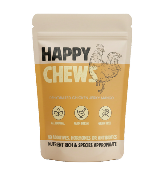 Nootie Happy Chews – Dehydrated Chicken Jerky Mango Dog Treats – 80g – All-Natural, Farm Fresh and Grain Free, Protein-Rich Snack for Dogs