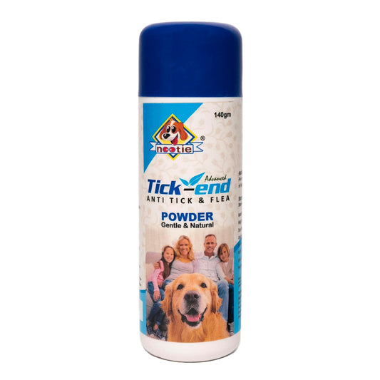 Nootie Anti Tick Powder with Goodness of Herbal Neem for Dogs and Puppies 140 Gm