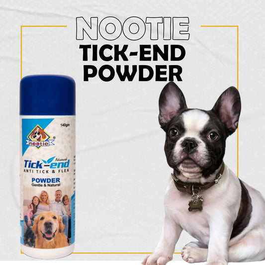 Nootie Anti Tick Powder with Goodness of Herbal Neem for Dogs and Puppies 140 Gm