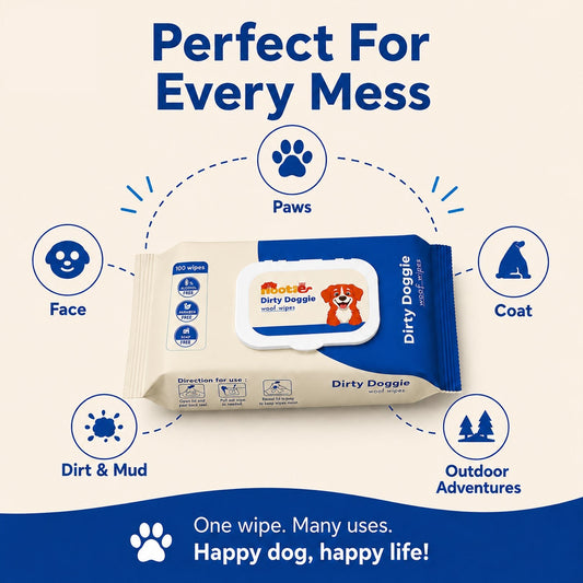 Monsoon Pet Wipes for Rs. 149 (100 Wipes) | Alcohol-Free, Paraben-Free & Soap-Free Daily Cleaning Wipes (Copy) - nootie.in
