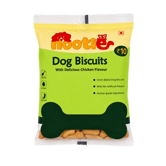 Nootie Biscuit 10Rs. Minipack Bundles for Dogs (40g) | Chicken | High Protein - nootie.in