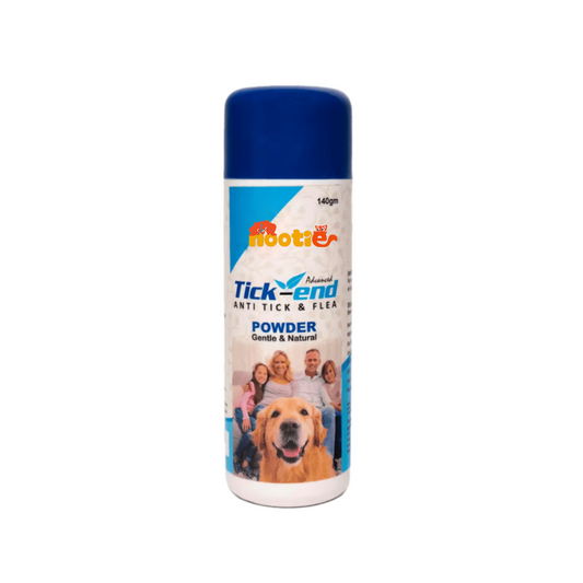Nootie Anti-Tick Powder with Herbal Neem (140 g) | Dry Deodorising Dust for Tick & Flea Control