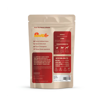 Nootie Happy Chews – Dehydrated Chicken Neck Dog Treats (80g) | All-Natural, High-Protein, Crunchy Snack