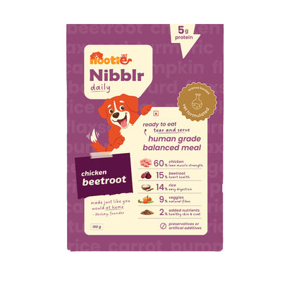 Nibblr Balance Bowl for Dogs (100g) | Chicken Liver, Beatroot and Rice