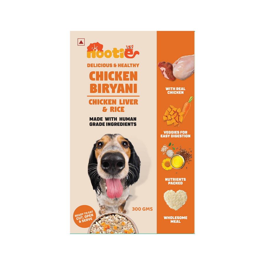 Nootie Chicken & Liver Dog Meal (300g) – Human-Grade, Balanced Wet Food for Puppies & Adults