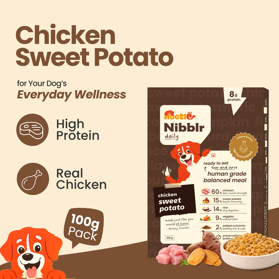 Nibblr Dog Meals - Chicken, Sweet Potato & Rice