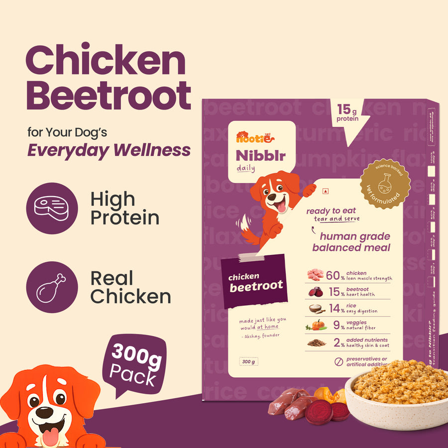 Nibblr Dog Meals - Chicken Beatroot