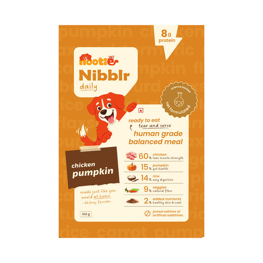 Nibblr Chicken Liver and Pumpkin (100g) - Fresh Wholesome Dog Meal