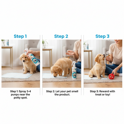 Nootie Puppy Training Spray – Jasmine Fragrance (250 ml) | Potty Area Attractor & Odour Control