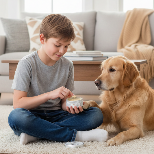Nootie Pet Paw Butter with Shea Butter, Mango Butter & Lavender Essential Oil for Dogs & Cats (100g) | Moisturises, Heals & Protects Dry Paws