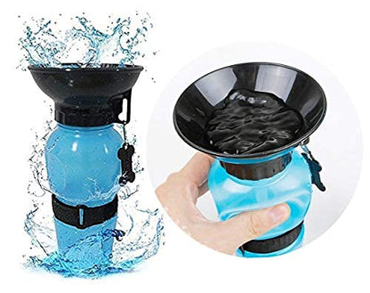 Nootie Travel Water Bottle for Dogs & Cats | Portable Pet Water Dispenser with Built-In Bowl (350ml)