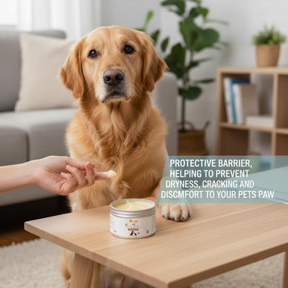 Nootie Pet Paw Butter with Shea Butter, Mango Butter & Lavender Essential Oil for Dogs & Cats (100g) | Moisturises, Heals & Protects Dry Paws