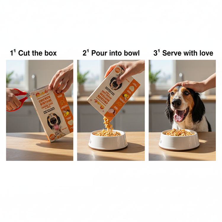 Nootie Chicken & Liver Dog Meal (300g) – Human-Grade, Balanced Wet Food for Puppies & Adults