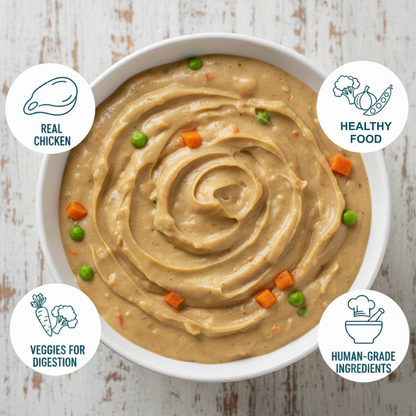 Nootie Chicken Pulao for Dogs – Human-Grade, Balanced Meal with Real Chicken, Rice & Veggies (300g)