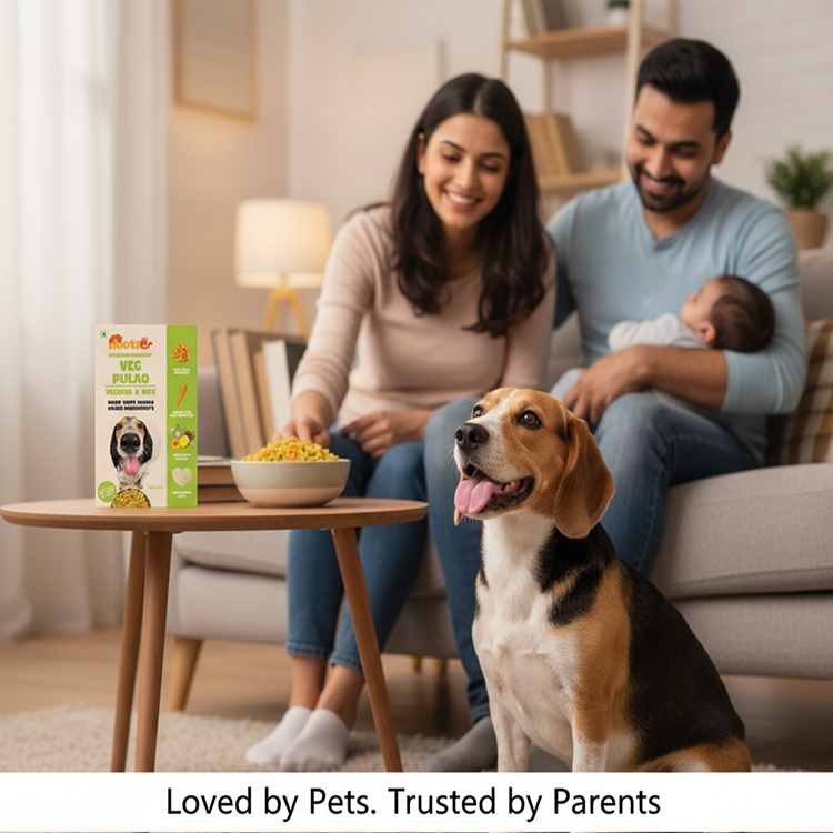 Nootie Veg Pulao Dog Food | 100% Veg, Human-Grade & Gluten-Free (300g)