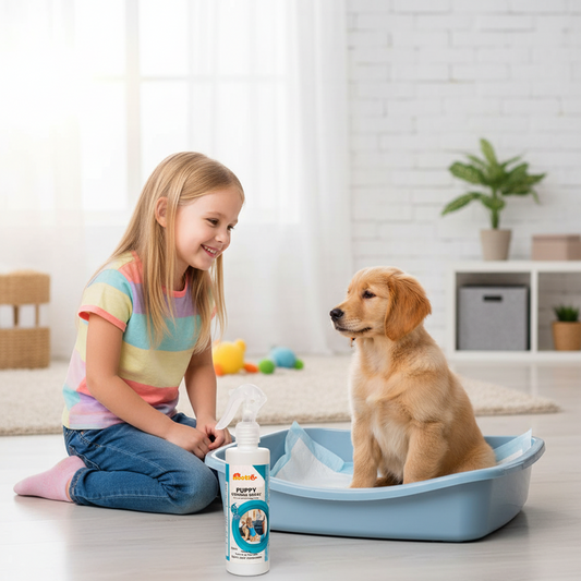 Nootie Puppy Training Spray – Jasmine Fragrance (250 ml) | Potty Area Attractor & Odour ControlNootie Puppy Training Spray – Jasmine Fragrance (250 ml) | Potty Area Attractor & Odour Control