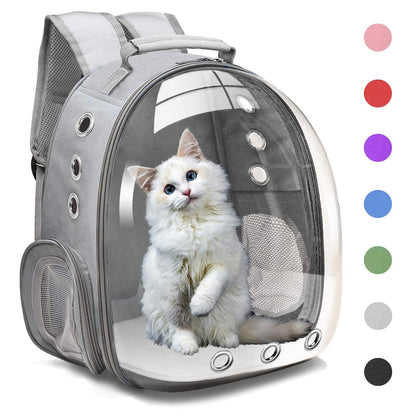 Nootie Transparent Pet Travel Bag for Cats & Dogs | Breathable PVC Backpack Carrier with Ventilation | Ideal for Small Pets up to 6.5 kg