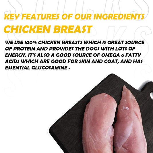 Doodle Sticks Suitable for All Breads Healthy Treats with Real Chicken Stick 70 Gm