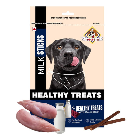 Doodle Sticks Suitable for All Breads Healthy Treats with Real Chicken - Milk Stick 70 Gm