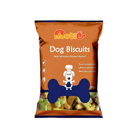 Nootie Chicken Biscuits for Adult Dogs – Assorted Flavours (900 g) | High-Protein, Crunchy & Nutrient-Rich Treats