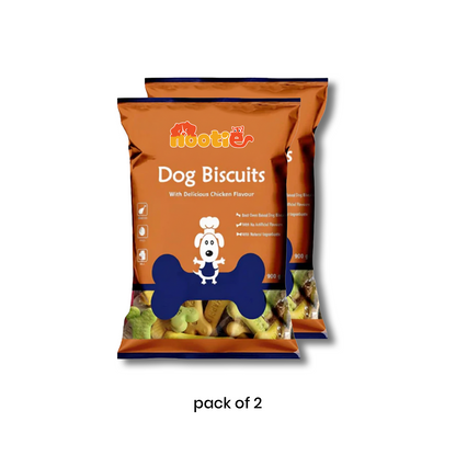 Nootie Chicken Biscuits for Adult Dogs – Assorted Flavours (900 g) | High-Protein, Crunchy & Nutrient-Rich Treats