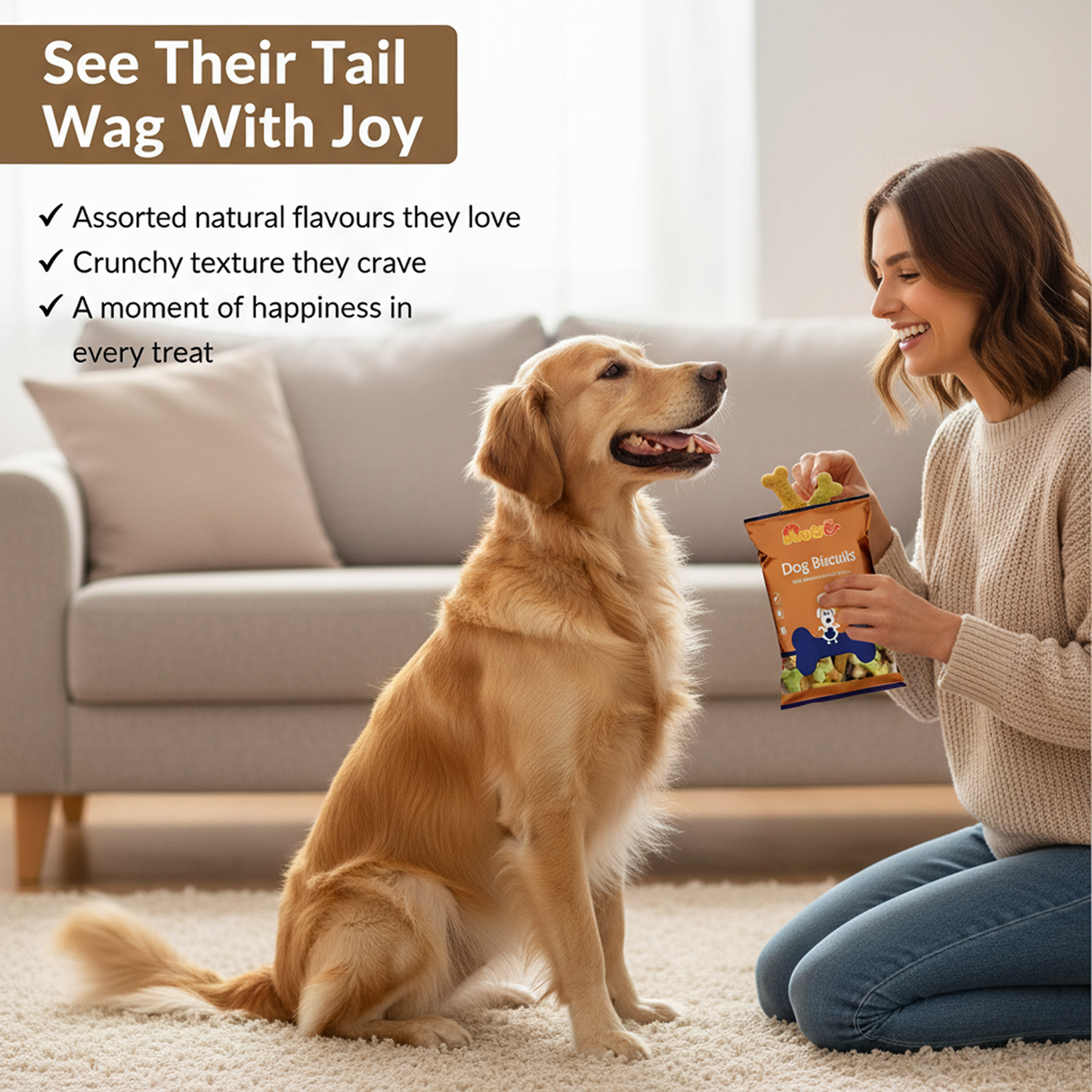 Nootie Chicken Biscuits for Adult Dogs – Assorted Flavours (900 g) | High-Protein, Crunchy & Nutrient-Rich Treats