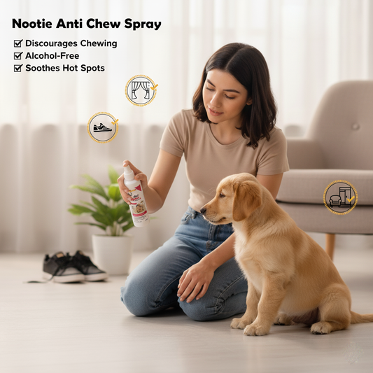 Nootie Anti-Chew Spray with Natural Ingredients (250 ml) | Prevents Biting & Furniture Damage – Safe for Pets