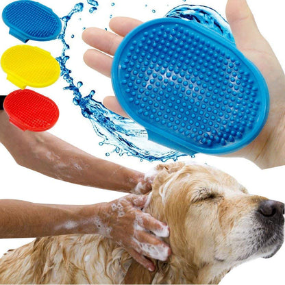 Nootie Pet Rubber Bath Glove for Dogs & Cats | Soft Grooming Brush for Bathing, Massaging & Shedding Control