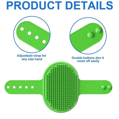 Nootie Pet Rubber Bath Glove for Dogs & Cats | Soft Grooming Brush for Bathing, Massaging & Shedding Control