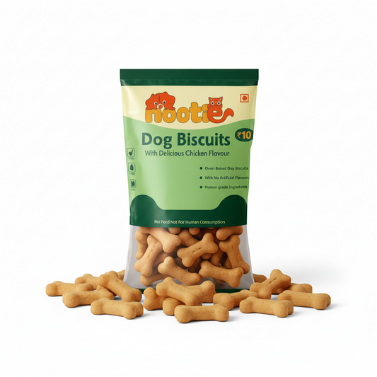 Nootie Chicken Puppy Biscuits | High-Protein Crunchy Treats for Puppies (40gm)