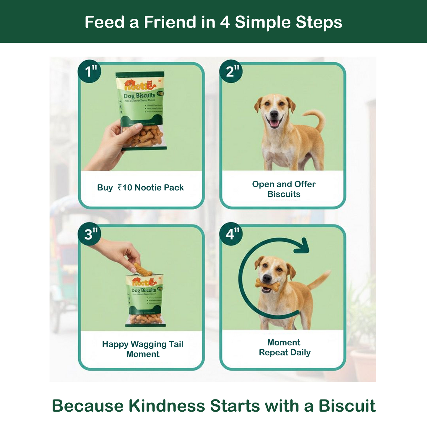 Nootie Chicken Puppy Biscuits | High-Protein Crunchy Treats for Puppies (40gm)