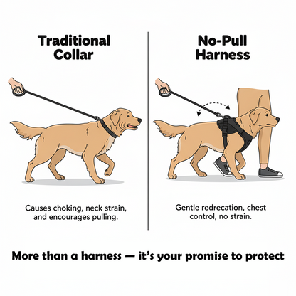 Nootie No-Pull Reflective Dog Harness | Anti-Choke Training Vest with Soft Padding and Easy-Control Handle