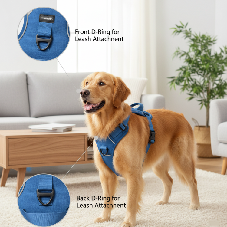 Nootie No-Pull Reflective Dog Harness | Anti-Choke Training Vest with Soft Padding and Easy-Control Handle