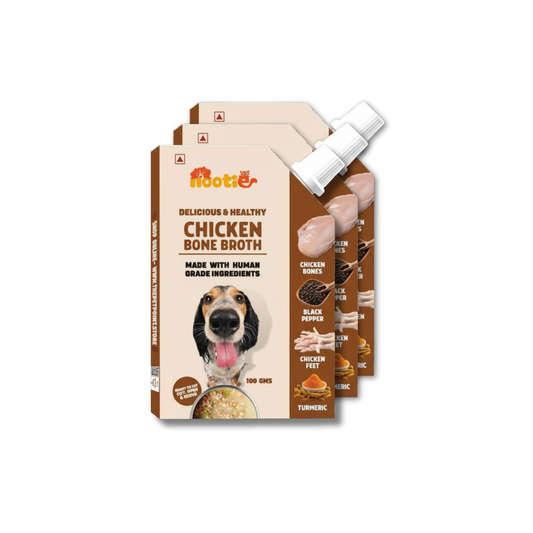 Nootie Natural Chicken Broth for Dogs & Cats – Nutrient-Rich, Hydrating Meal Topper (100ml)